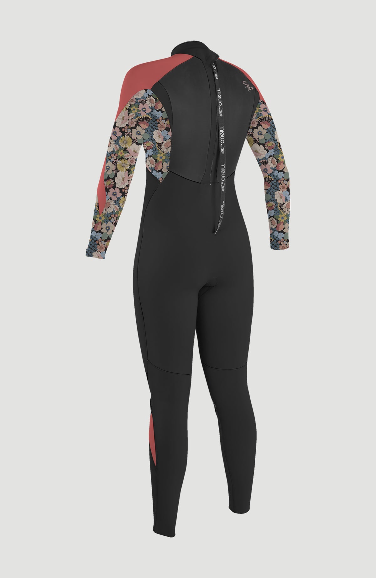 Epic 4/3mm Back Zip Full Wetsuit | BLACK/TWIGGY/TEA ROSE