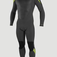 EPIC 5/4 BACK ZIP FULL WETSUIT | BLACK/GUNMETAL/DAYGLO