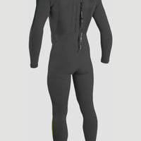 EPIC 5/4 BACK ZIP FULL WETSUIT | BLACK/GUNMETAL/DAYGLO