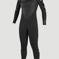 Epic 5/4mm Back Zip Full Wetsuit | BLACK/BLACK/CINDY DAISY