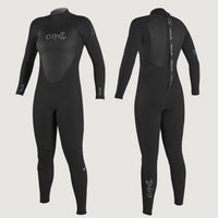 Epic 5/4mm Back Zip Full Wetsuit Womens | Black