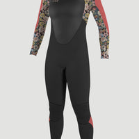 Epic 5/4mm Back Zip Full Wetsuit | BLACK/TWIGGY/TEA ROSE