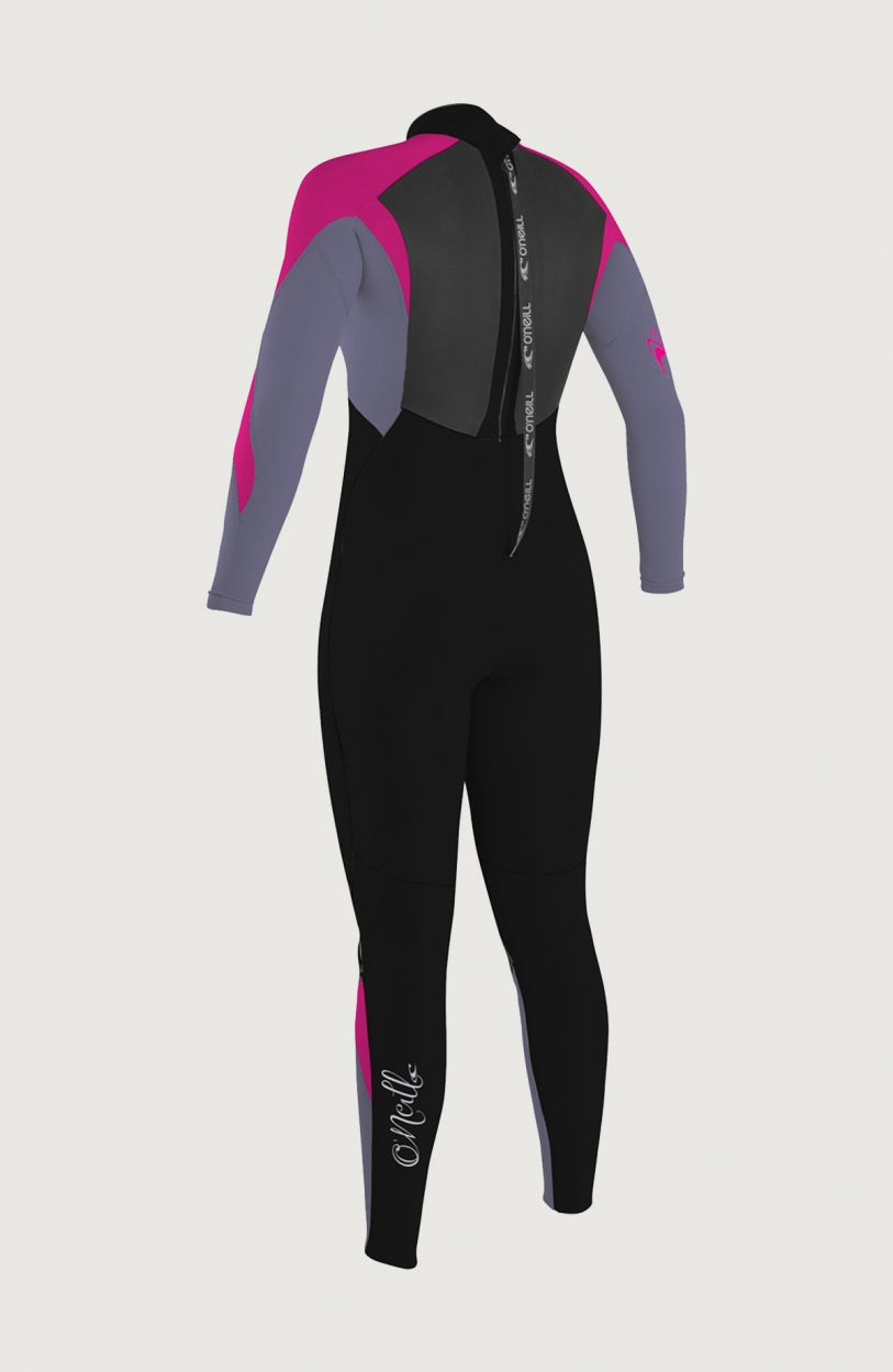 Epic 5/4mm Back Zip Full Wetsuit Girls | Black
