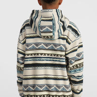 Superfleece Half-Zip Hoodie | Grey Ikat Stripe