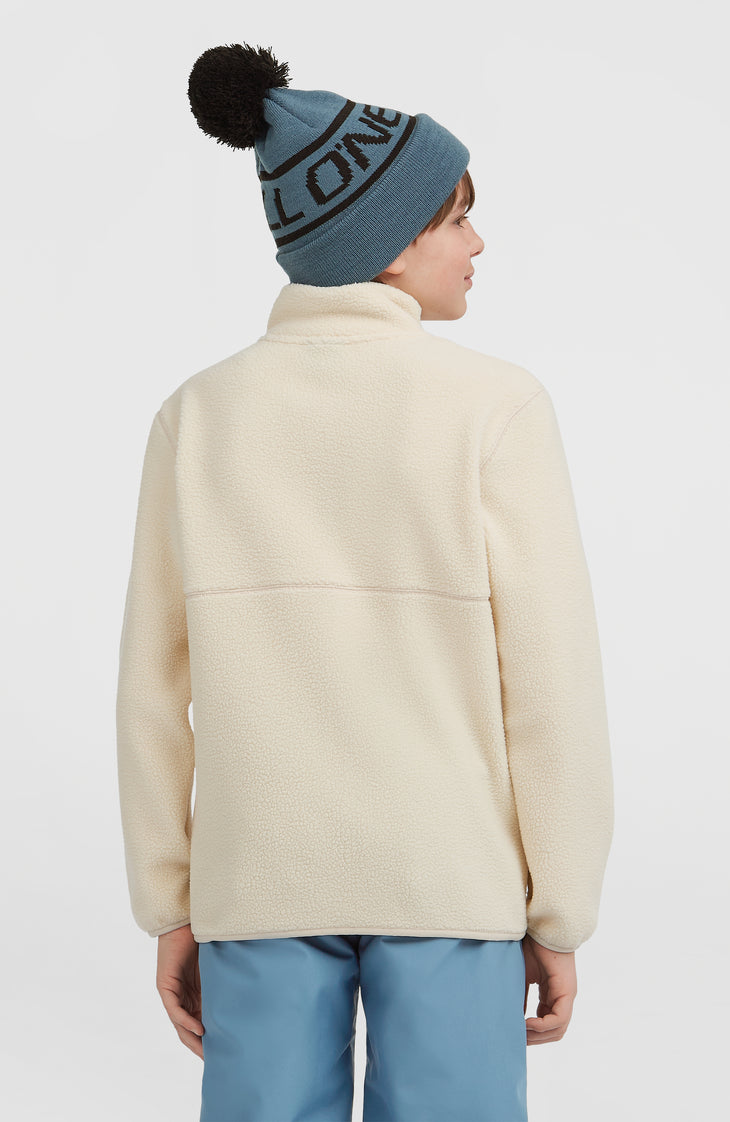High-Pile Full-Zip Fleece | Macaron