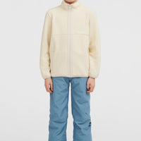 High-Pile Full-Zip Fleece | Macaron
