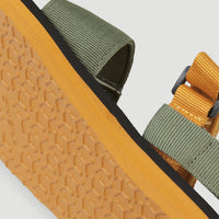 Neo Strap Sandals | Deep Lichen Green Colour Block