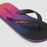 Profile Graphic Sandals | Black Simple Gradient