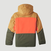 Carbonite Snow Jacket | Rich Caramel Colour block