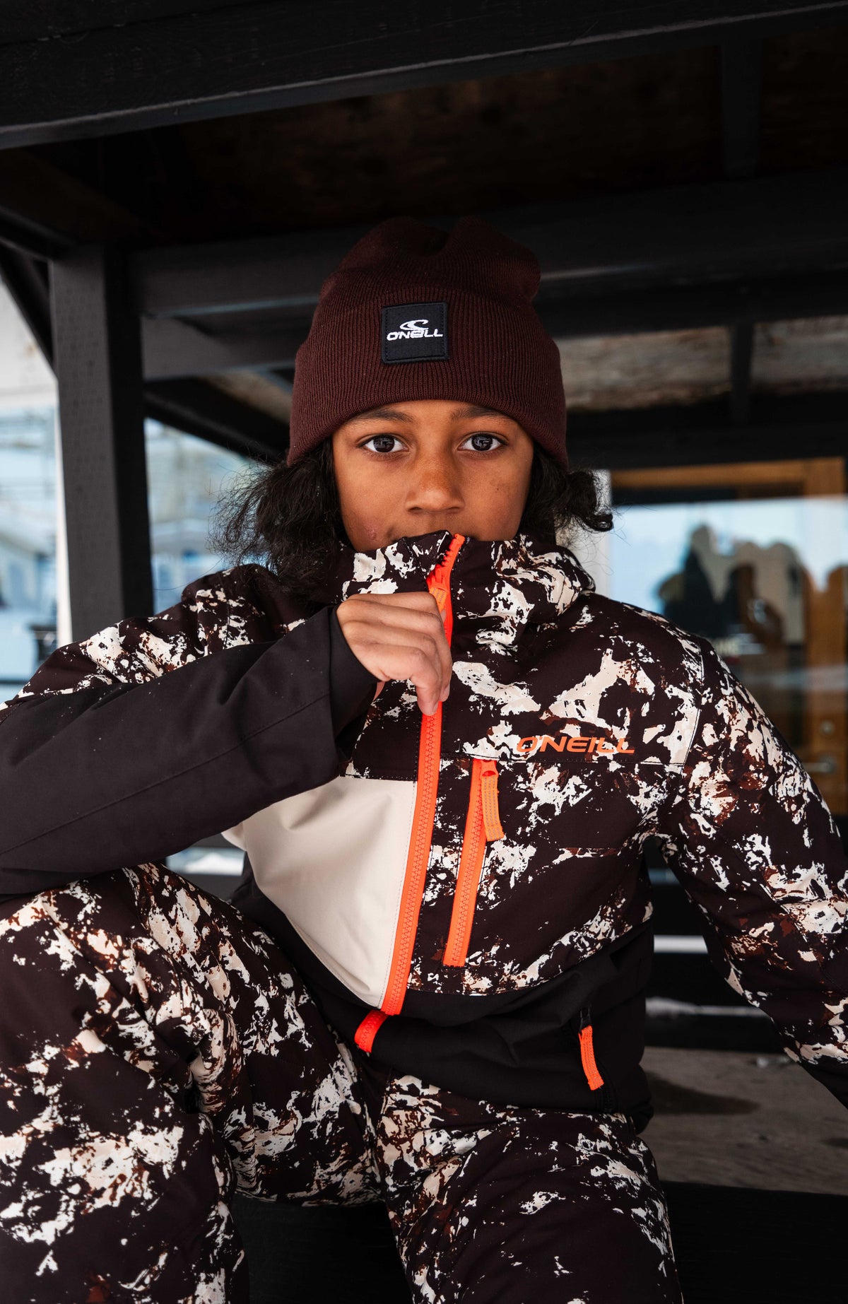 FWC'Cruz Triple Snow Jacket | Black/Beige Quarry