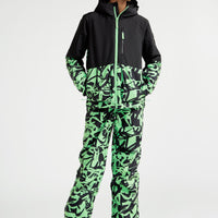 Hammer Printed Snow Pants | Green Scribble