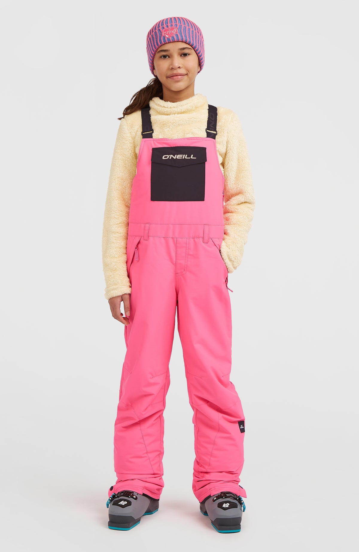 FWC'Cruz Bib Snow Pants | Skater Pink Colour Block