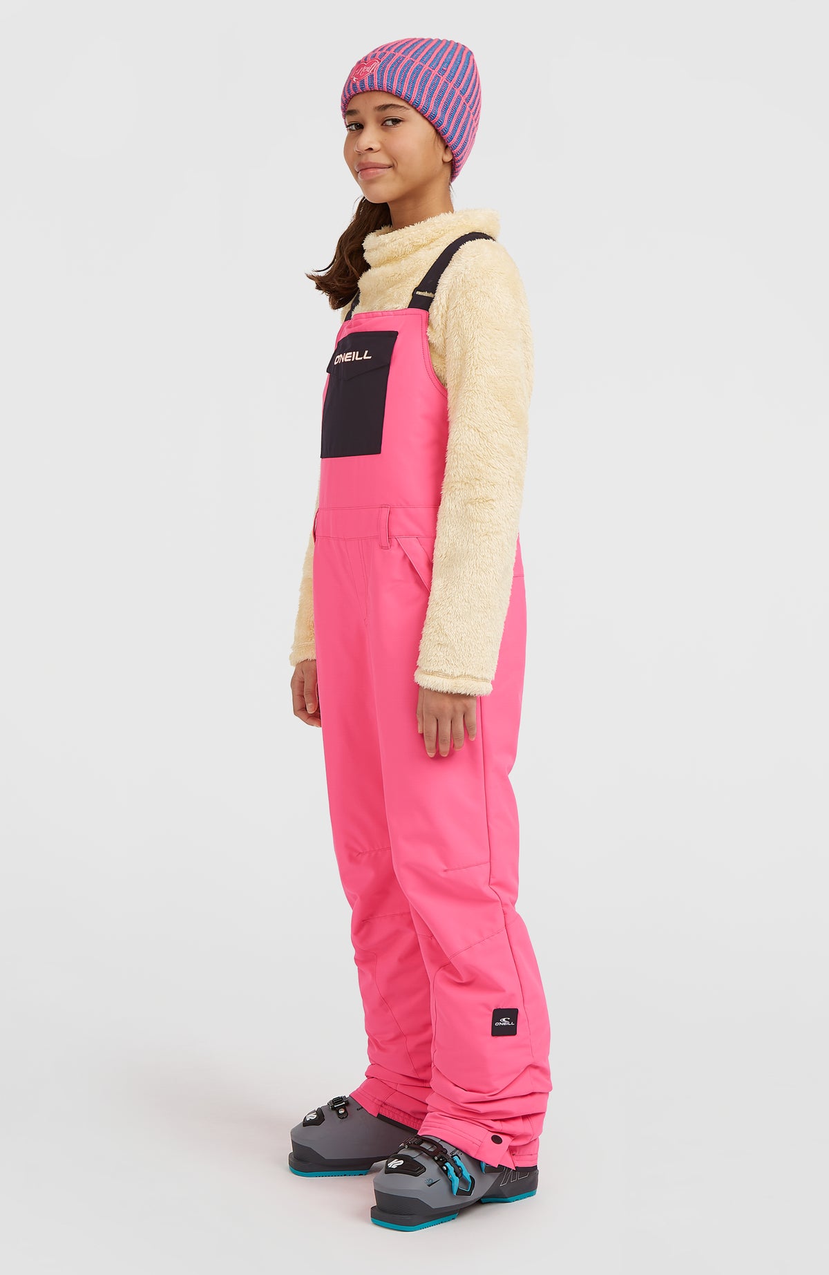 FWC'Cruz Bib Snow Pants | Skater Pink Colour Block