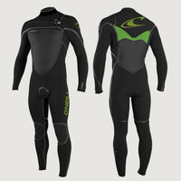 Psycho Tech Chest Zip 5/4mm Full Wetsuit | Black