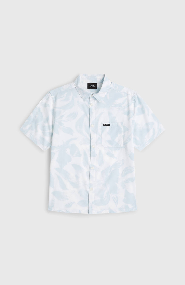 Print Shirt | White Spray Flower