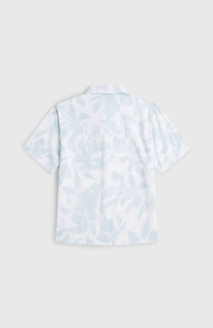 Print Shirt | White Spray Flower