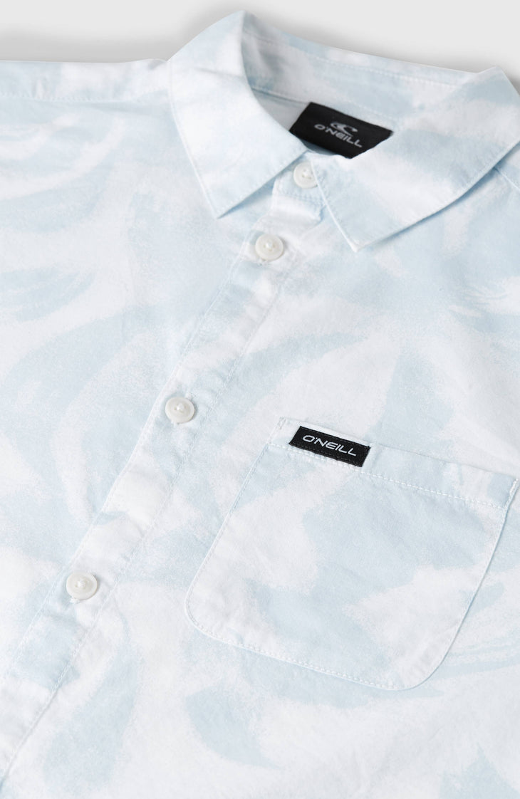 Print Shirt | White Spray Flower