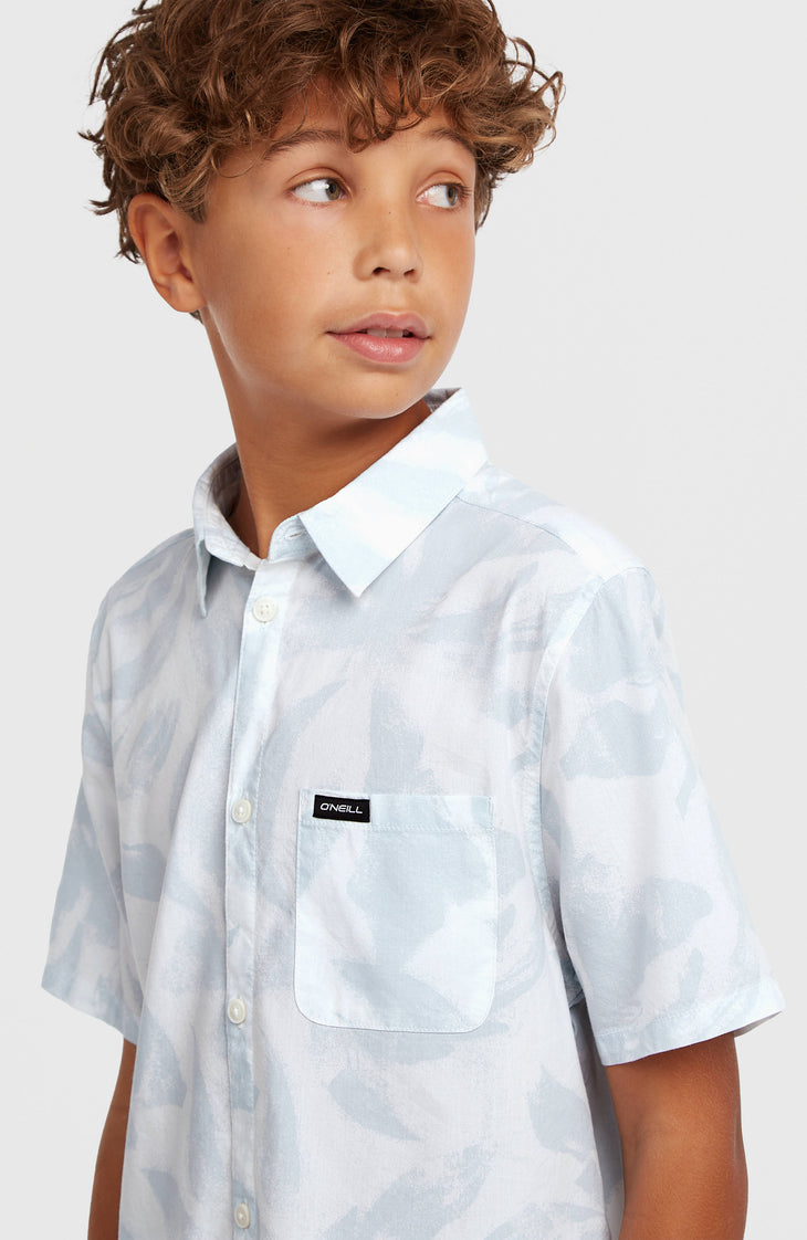 Print Shirt | White Spray Flower