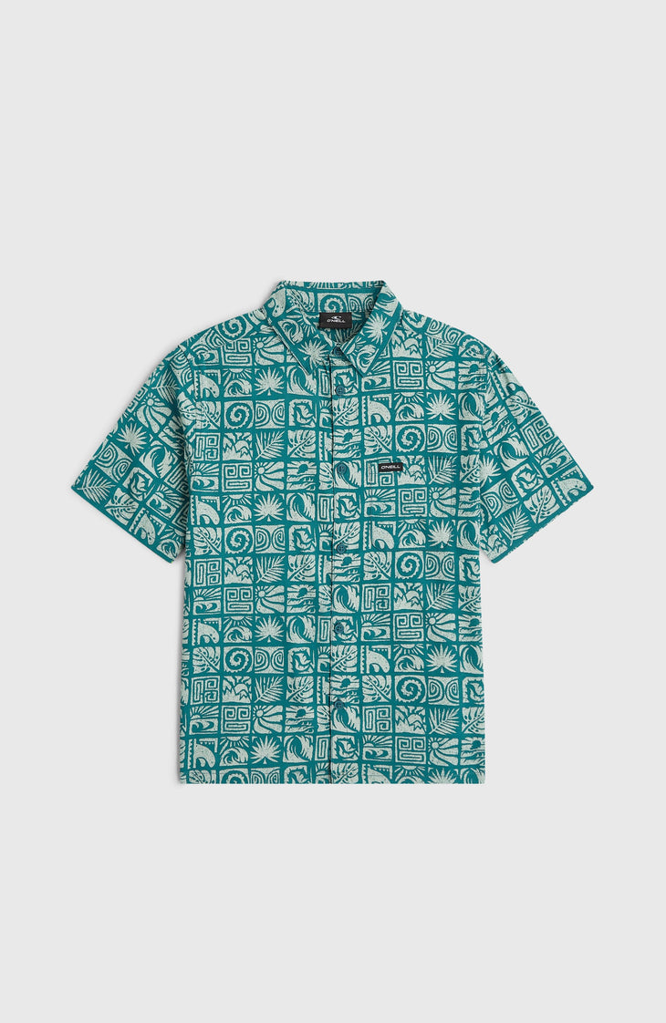 Print Shirt | Blue Bricks