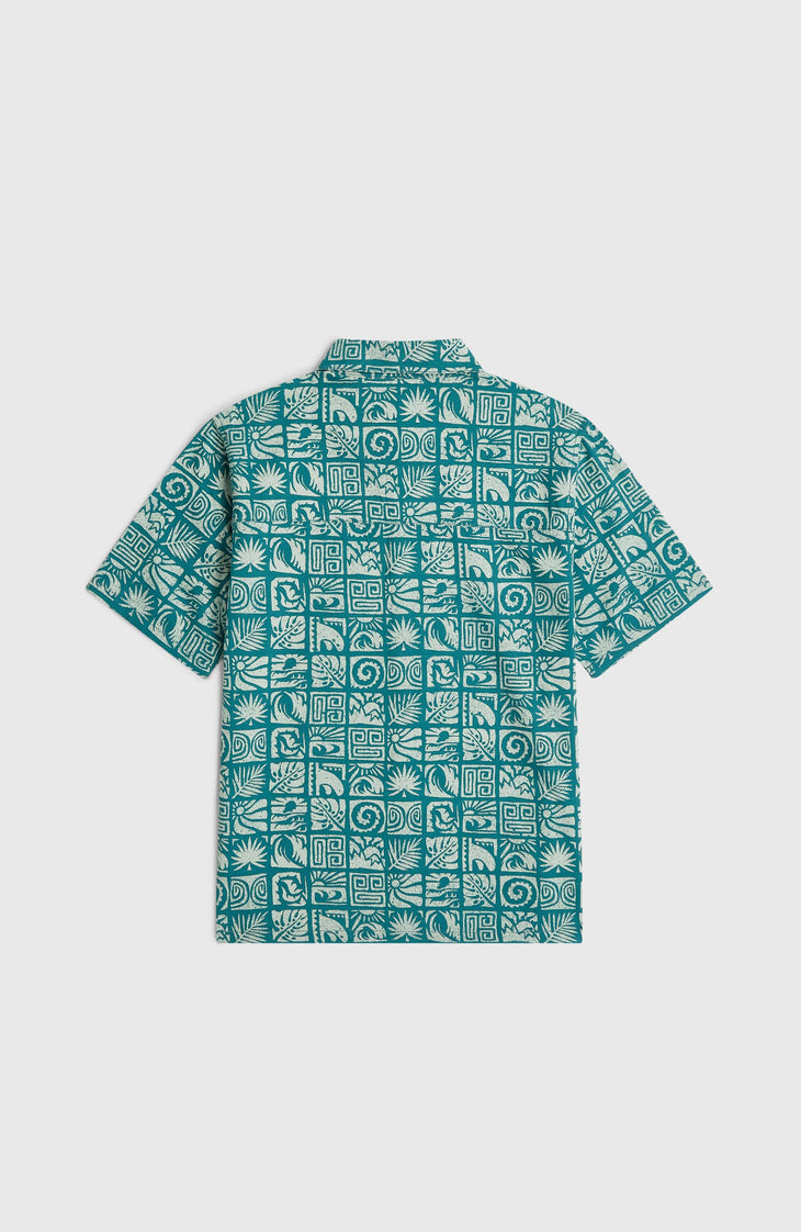 Print Shirt | Blue Bricks