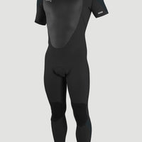 Epic 3/2mm Back Zip Shortsleeve Full Wetsuit Men | BLACK/GUN METAL/GUN METAL