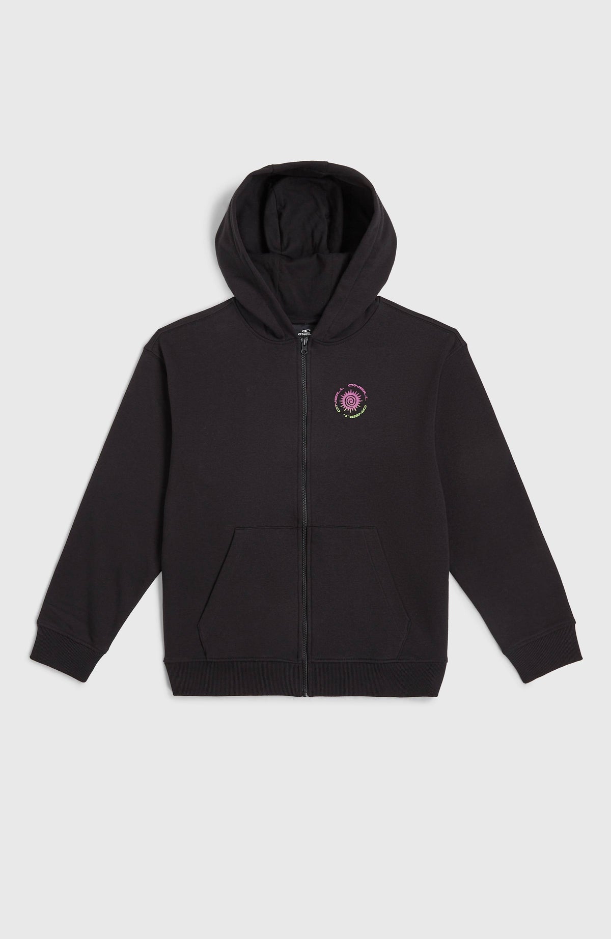 Graphic Full Zip Hoodie | Black Out