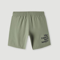 Future Surf Society 14'' Swim Shorts | Deep Lichen Green