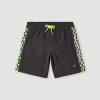 Cali Panel 14'' Swim Shorts | Black Out Colour Block