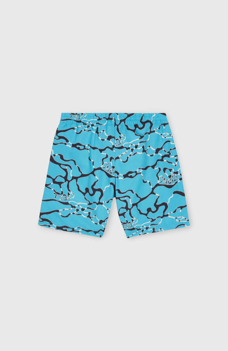 Jack O'Neill Cali Crazy 14'' Swim Shorts | Light Blue Ocean View