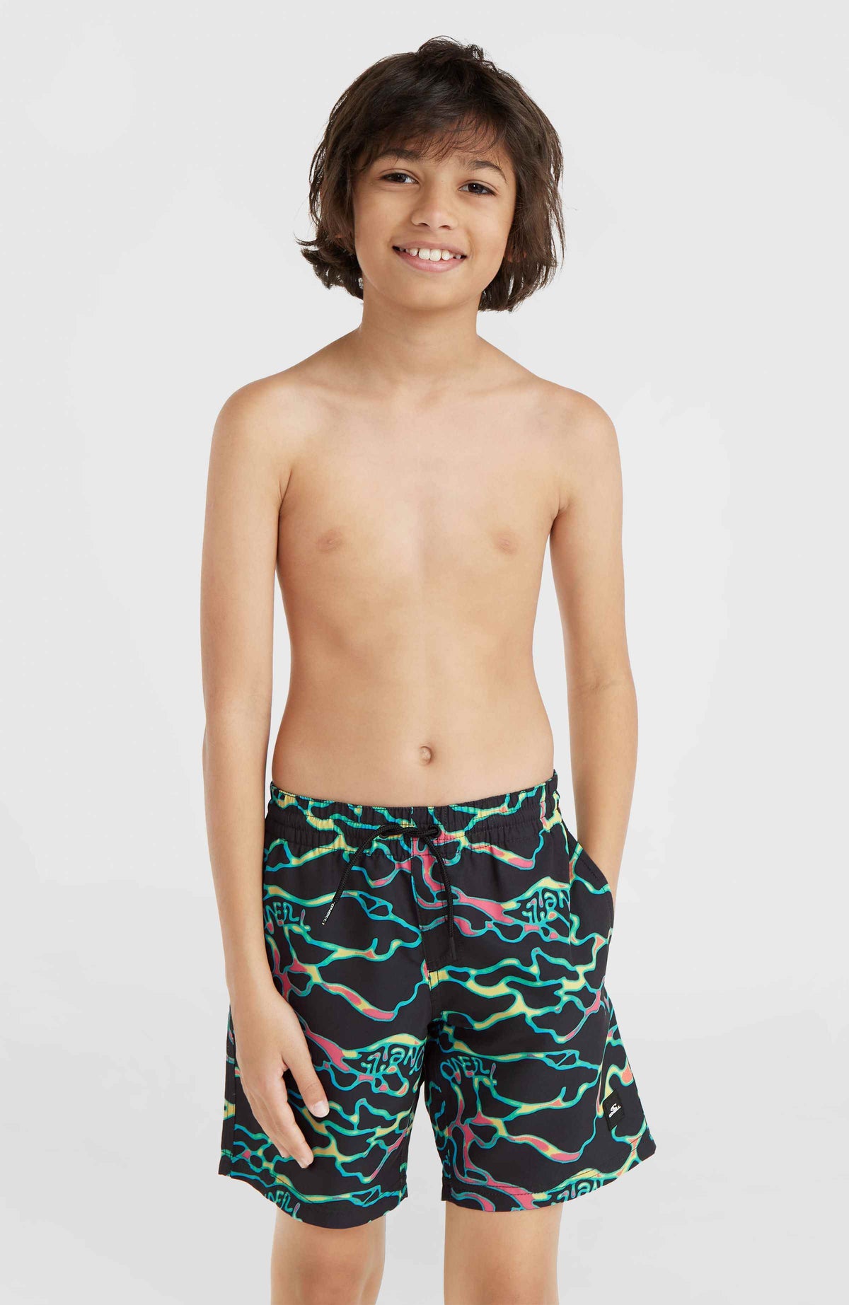 Jack O'Neill Cali Crazy 14'' Swim Shorts | Black Ocean View