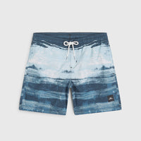 Cali Gradient 14'' Swim Shorts | Blue Melted Stripe Boys