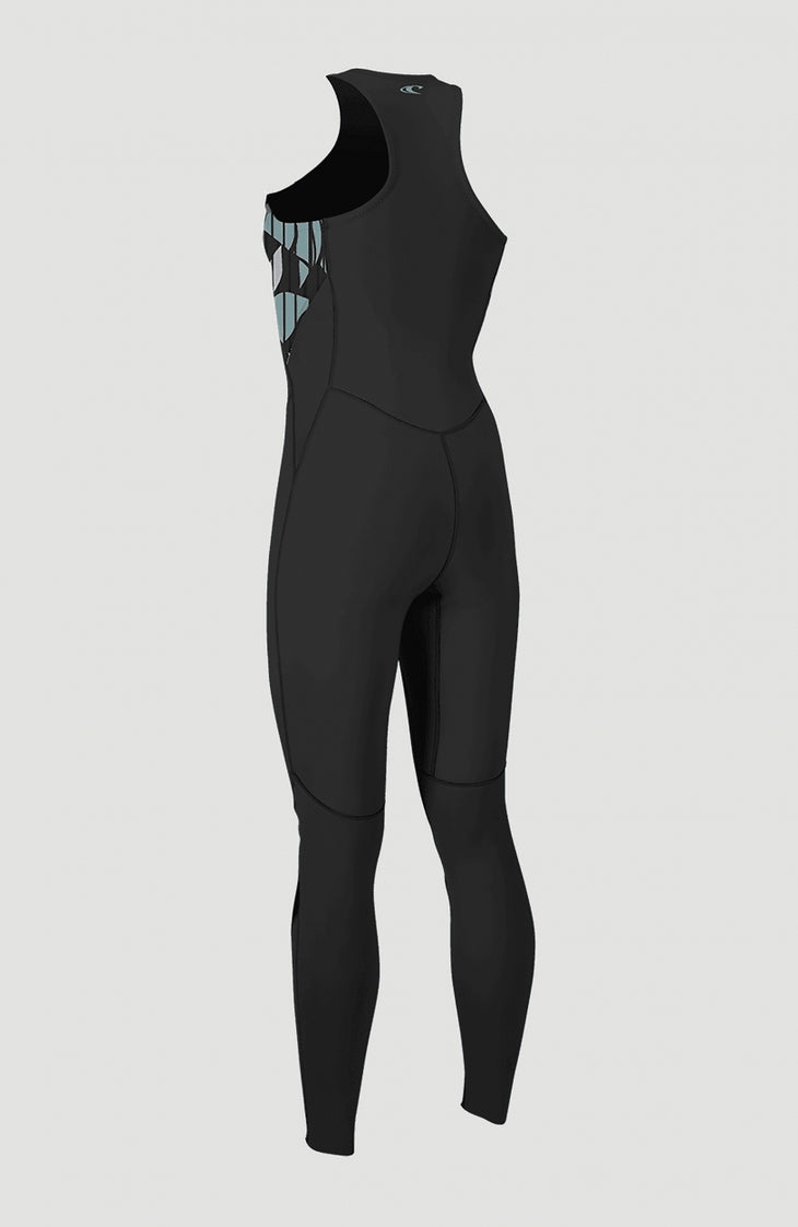 Bahia 1.5mm Front Zip Sleeveless Full Wetsuit | Black