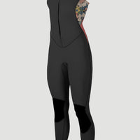 Bahia 1.5mm Front Zip Sleeveless Full Wetsuit | BLACK/TWIGGY/TEA ROSE