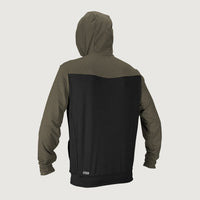 Hybrid Zip UV Hoodie | Black