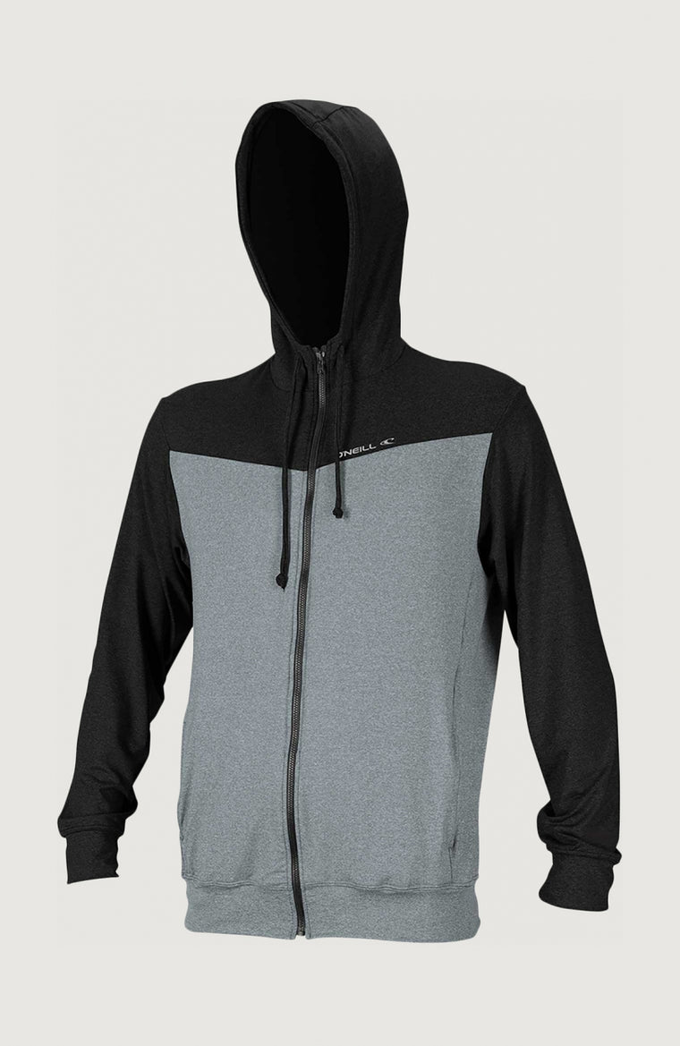 Hybrid Zip UV Hoodie | Grey