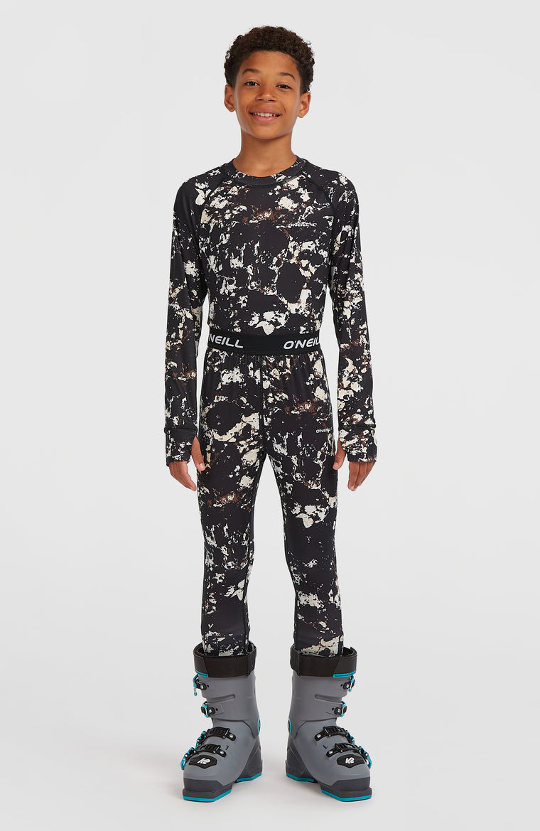 Baselayer Set | Black/Beige Quarry