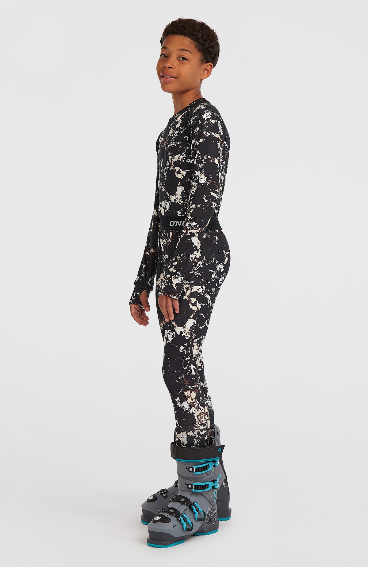 Baselayer Set | Black/Beige Quarry