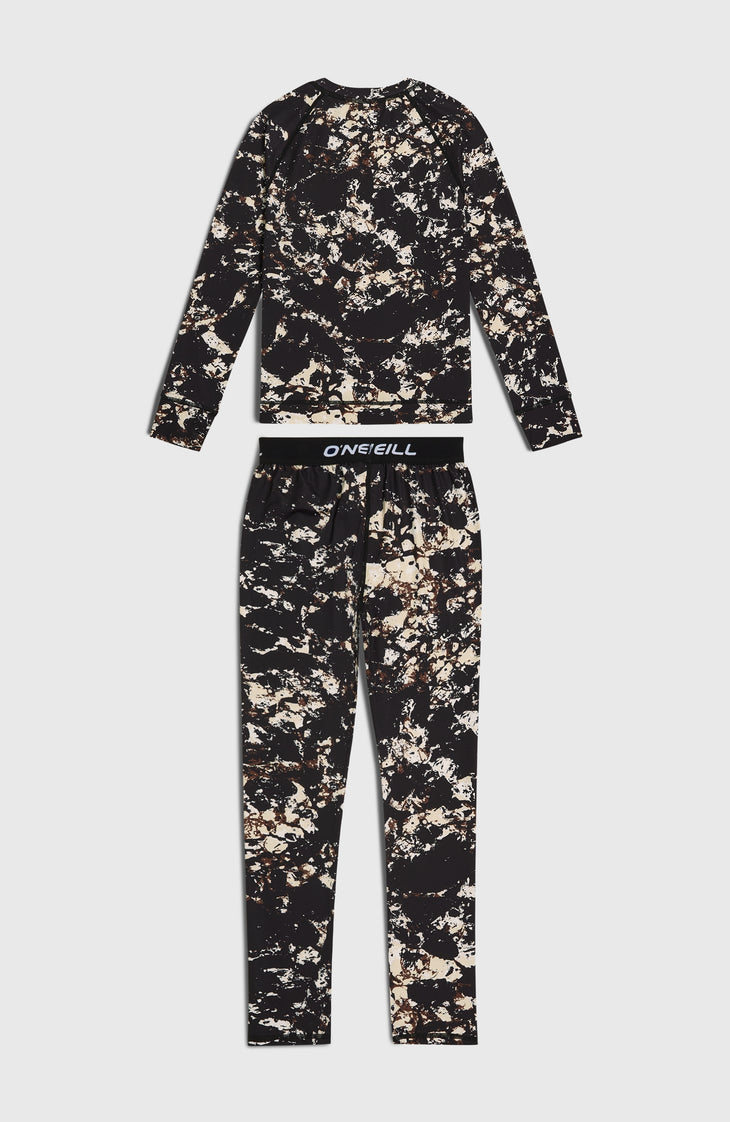 Baselayer Set | Black/Beige Quarry