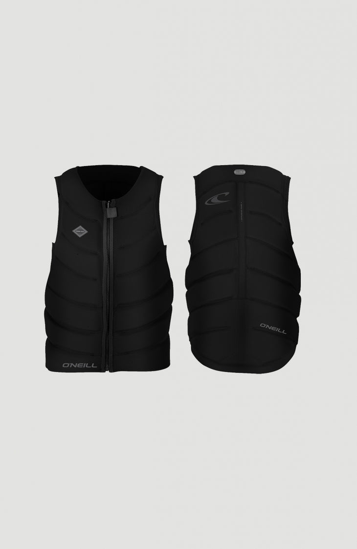 Gooru Tech Front Zip Competition Vest | A05 BLK/BLK/BLK