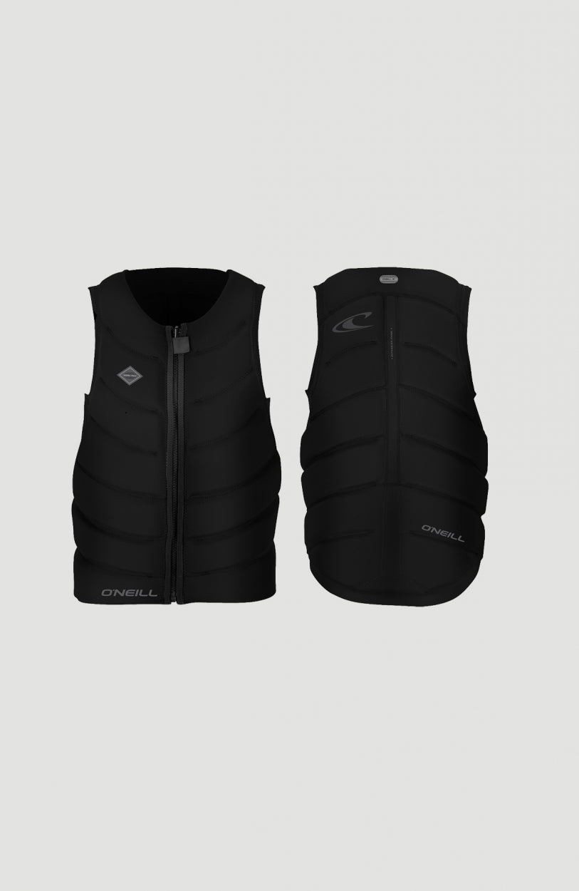 Gooru Tech Front Zip Competition Vest | A05 BLK/BLK/BLK