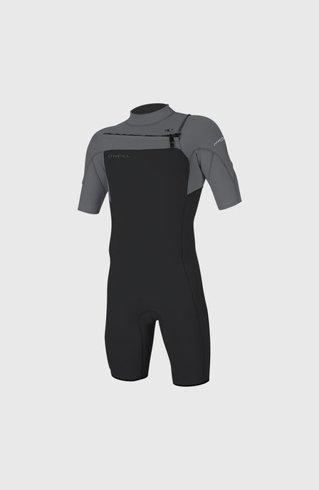Hammer 2mm Chest Zip Shortsleeve Spring Wetsuit | TEMPEREDSTEEL/SMOKE/SMOKE