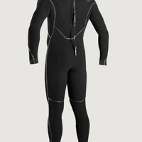 Psycho One Back Zip 4/3mm Full Wetsuit | BLACK/BLACK