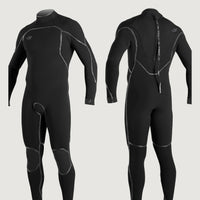 Psycho One Back Zip 4/3mm Full Wetsuit | BLACK/BLACK