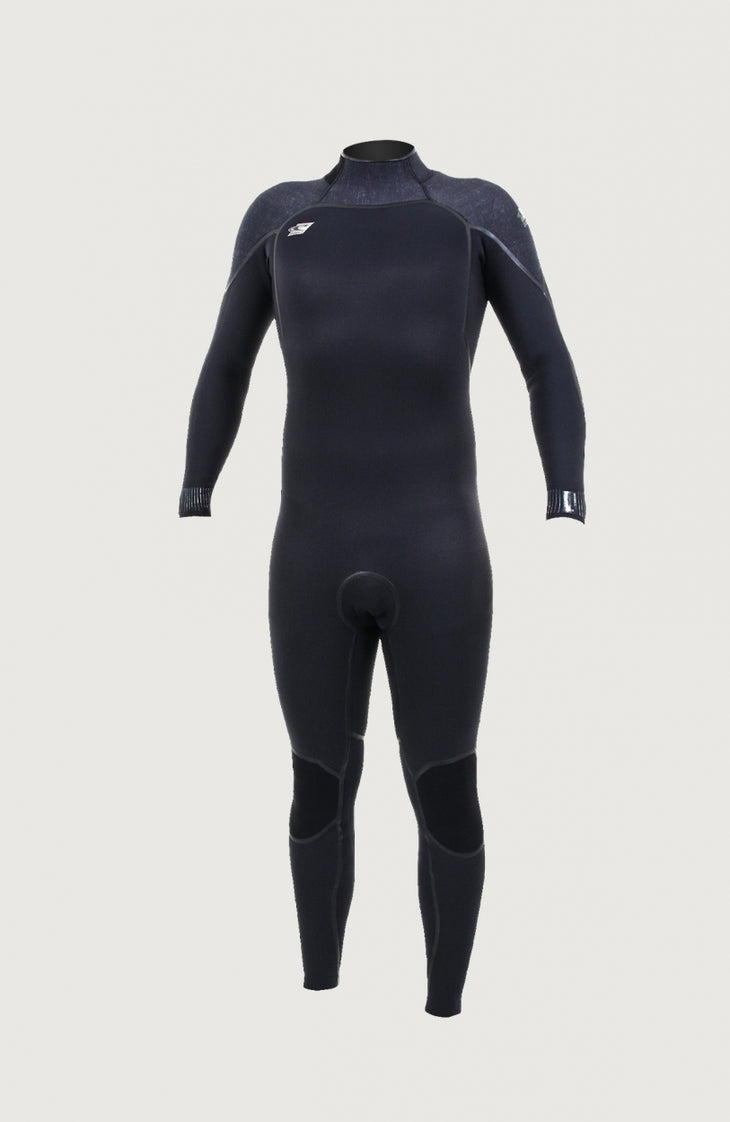 Psycho One Back Zip 4/3mm Full Wetsuit | Black