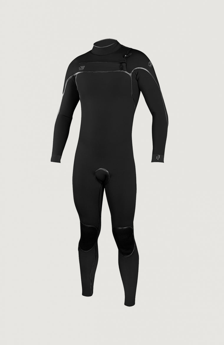 Psycho One Chest Zip 5/4mm Full Wetsuit | BLACK/BLACK