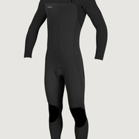 Hyperfreak Chest Zip 3/2mm Full Wetsuit | BLACK/BLACK