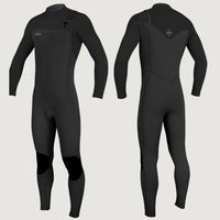 Hyperfreak Chest Zip 3/2mm Full Wetsuit | BLACK/BLACK