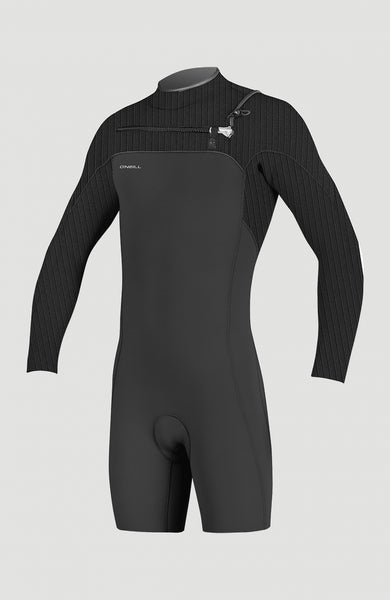 O'Neill Men's Hyperfreak 2mm Chest Zip Longsleeve Spring Wetsuit - TechnoButter 3 Neoprene