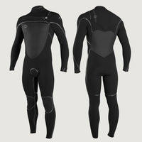 Psycho Tech Chest Zip 3/2mm Full Wetsuit | BLACK/BLACK