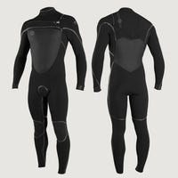 Psycho Tech Chest Zip 4/3mm Full Wetsuit | BLACK/BLACK